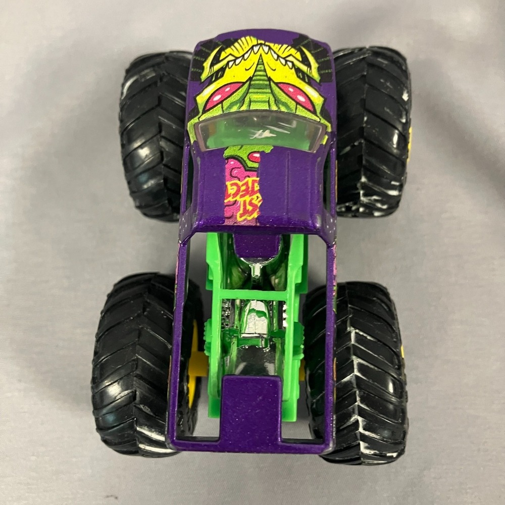 Hot Wheels Monster Truck Test Subject Purple Green Die Cast - Picture 4 of 10